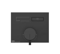 Gessi HI-FI, juego preparado para mezclador monomando oculto de 1/2 con accionamiento por pulsador sólo para instalación horizontal, 1 salida, 63061713, Color: Latón antiguo