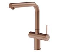 Gessi INEDITO Acqua Filtrata Copper Brushed PVD - 60571#708 Grifo monocomando Fregadero | Mezclador, Acabado cobre cepillado, Cartucho filtrante