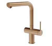 Gessi INEDITO Acqua Filtrata Warm Bronze Brushed PVD - 60571#726 Grifo monocomando Fregadero | Mezclador, Acabado warm bronze, Cartucho filtrante
