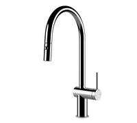 Gessi INEDITO Due Getti Chrome - 60413#031 Grifo monocomando Fregadero | Cromo brillante, Doble chorro conmutable, Chorro normal y nebulizado