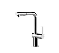 Gessi INEDITO Due Getti Finox Brushed Nickel - 60435#149 Grifo monocomando Fregadero | Doble chorro, Acabado níquel cepillado, Diseño moderno