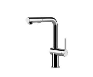 Gessi INEDITO Due Getti Matte Black - 60435#299 Grifo monocomando Fregadero | Negro mate, Doble chorro conmutable, Chorro normal y nebulizado