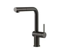Gessi INEDITO Monogetto Black Metal Brushed PVD - 60433#707 Grifo monocomando Fregadero | Acero PVD negro, Monomando, Altura 250 mm