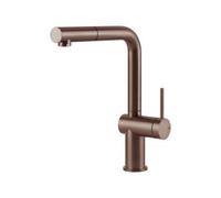 Gessi INEDITO Monogetto Copper Brushed PVD - 60433#708 Grifo monocomando Fregadero | Acero PVD cobre, Monomando, Altura 250 mm