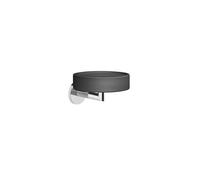 Gessi Ingranaggio, jabonera negra mate, para montaje en pared, 63802710, Color: PVD de latón