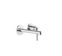 Gessi Ingranaggio juego listo para instalar para mezclador monomando empotrado, lavabo con rosetas individuales D=65 mm, caño 160-130 mm, 63581031, Color: cromado