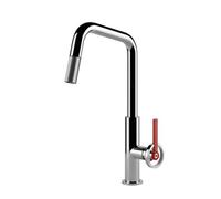 Gessi OFFICINE V Monogetto Chrome - 60203#031 Grifo monocomando Fregadero | Monochorro, Acabado cromado, Estilo industrial