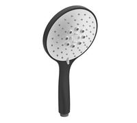 Gessi Origini teleducha antical, con inserto blanco, 3 chorros, 14376299, Color: Negro Mate