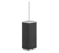 Gessi Rettangolo accesorios de pedestal escobilla de inodoro, contenedor negro, 20844710, Color: PVD de latón