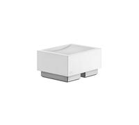 Gessi Rettangolo accesorios jabonera versión soporte, plato blanco, 20825735, Color: Bronce cálido PVD