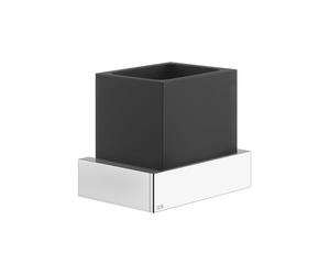 Gessi Rettangolo Accesorios Portavasos de Pared, Vaso Negro, 20808030, Color: PVD de cobre