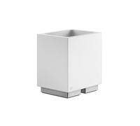 Gessi Rettangolo accesorios portavasos versión soporte, vaso blanco, 20831079, Color: Blanco CN