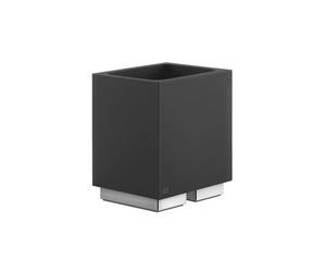 Gessi Rettangolo accesorios soporte para vasos versión, vaso negro, 20832079, Color: Blanco CN