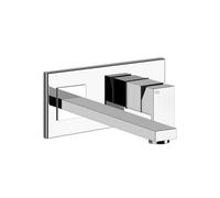 Gessi Rettangolo conjunto monomando de lavabo con caño, izquierda, cuerpo oculto 44697,257mm, 44838726, Color: Bronce cálido cepillado PVD