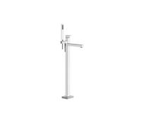 Gessi Rettangolo set de montaje para mezclador de bañera independiente, caño de bañera fijo y desviador automático para teleducha, 24961726, Color: Bronce cálido cepillado PVD