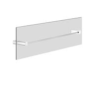 Gessi Rilievo, toallero 600 mm, montaje en pared de cristal, 59566149, Color: Óptica Finox