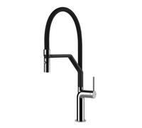 Gessi STELO Semiprofessionale Chrome - 60315#031 Grifo monocomando Fregadero | Cromo brillante, Caño semiprofesional doble función, Altura caño 250 mm