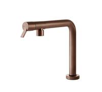 Gessi SU&GIU Sottofinestra Copper Brushed PVD - 60071#708 Grifo monocomando Fregadero | Cobre cepillado PVD, Caño abatible bajo ventana, Altura reducida bajo ventana