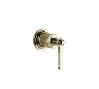 Gessi Venti20 juego monomando de lavabo, 1 vía, para caño separado, montaje en pared, 65109710, Color: PVD de latón