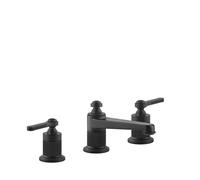 Gessi Venti20 Mezclador de lavabo de 3 agujeros, proyección 134mm, sin desagüe, montaje sobremesa, 65013299, Color: Negro Mate