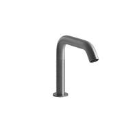 Gessi316 Trame, caño de lavabo sin contacto, con control electrónico, sensor integrado en el aireador, proyección de 154 mm, 54381726, Color: Bronce cálido cepillado PVD