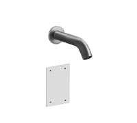 Gessi316 Trame juego de montaje para caño de lavabo con control electrónico, 218 mm, sensor integrado en el aireador, 54315708, Color: PVD cepillado de cobre