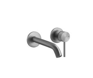 Gessi316 Trame juego listo, para mezclador monomando empotrado de lavabo, rosetas individuales D65 mm, sin juego de desagüe, 54386707, Color: Metal negro cepillado PVD