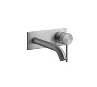 Gessi316 Trame, para mezclador monomando empotrado de lavabo, con plato continuo 65x165 mm, sin juego de desagüe, 54388726, Color: Bronce cálido cepillado PVD
