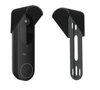GESTECH Cubierta de lluvia sin taladro, compatible con el timbre de video Reolink 2K, negro, antirreflejos, fabricado en el Reino Unido, protector de lluvia