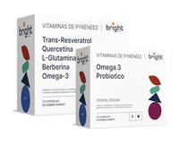 Gestión Avanzada de la Salud Intestinal - Probióticos, Omega-3 TG, L-Glutamina, Berberina, Quercetina y Trans-Resveratrol - Sin OMG | Sinergia excepcional para microbiota y barrera intestinal
