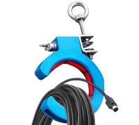 Gestión de cables para escritorio - Soporte de cable | Rodillo auxiliar de alambre de acero inoxidable | Herramienta de trefilado con base gruesa para instalación eléctrica, obras de construcción