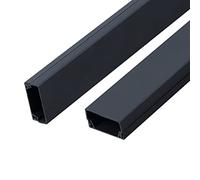 Gestión de cubierta de cable de trunking, Cubierta adhesiva for canaletas de cables TV pared, color negro