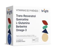 Gestión de la Barrera Intestinal - Trans-Resveratrol, L-Glutamina, Berberina, Quercetina, Omega 3 - Poderosa sinergia de vitaminas y minerales I 28 Dosis diarios | Sin OMG, PHYTO-GUIDE™