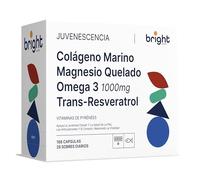 Gestión de la Longevidad - Colágeno Marino, Magnesio, Omega 3 1000, Trans-Resveratrol - Sin OMG | Potente sinergia para juventud celular, energía y ayuda la próstata I 28 Dosis Diarios