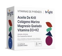 Gestión de la Longevidad | Vitamina D3 y K2 4000 UI + Magnesio Omega 3 Krill Colágeno - Sin OMG | Poderosa sinergia de vitaminas y minerales l 28 Dosis Diarios