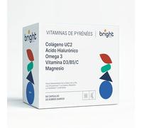 Gestión de la Salud Ósea | Omega 3 + Colágeno UC2 + Magnesio + Vitamina D3 + Vitamina C + Ácido Hialurónico - Sin OMG | Soporte Avanzado para Articulaciones y Huesos | 28 sachets diaros