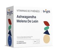 Gestión del Equilibrio Mental - Ashwagandha + Melena de León - Sin OGM | Sinergia avanzada para calma, claridad y concentración IPara 2 Meses (56 Dosis Diarias)