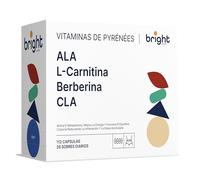 Gestión del Metabolismo y Energía - CLA, Berberina, L-Carnitina y ALA - Fórmula completa sin OGM | Sinergia avanzada para equilibrio metabólico y energía diaria I 28 Dosis Diarias