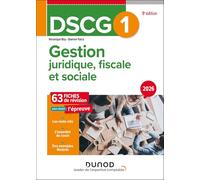 Gestion juridique, fiscale et sociale DSCG 1: Fiches de révision