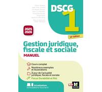 Gestion juridique, sociale et fiscale DSCG 1
