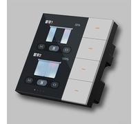 Gestiona fácilmente tu entorno inteligente interruptor de pared con una pantalla táctil de alta resolución de 3 5 pulgadas (blanco)