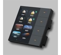 Gestiona fácilmente tu entorno Interruptor de pared inteligente con una pantalla táctil de alta resolución de 3 5 pulgadas (negro)