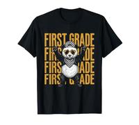 Gesto de Rock de Regreso a Clases de Maestro de T-Rex de Primer Grado Camiseta