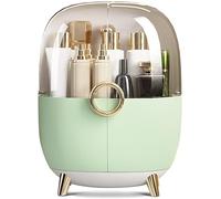 Gestor de Escritorio Estuche de Maquillaje multifunción, Serie Minimalista Moderna portátil, Caja de Almacenamiento de cosméticos a Prueba de Polvo (Color : Vanilla Green)