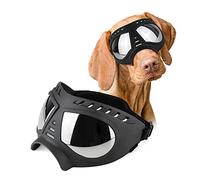 Gesuche Gafas para perros, protección UV, protección contra el viento, protección contra el polvo, protección contra la nieve, protección contra la niebla, gafas de marco suave para hocico largo