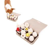 Gesuche Tapete para olfatear mascotas con forma de caja de huevos para perros, juego interactivo de alimentación para el aburrimiento, fomenta las habilidades naturales de búsqueda para gatos y perros