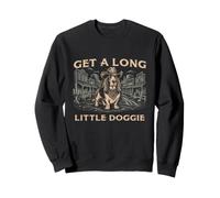 Get A Long Little Doggie - Papá Amante del Basset Hound Sudadera