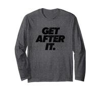 Get After It Inspirational Motivational Discipline Workout Manga Larga