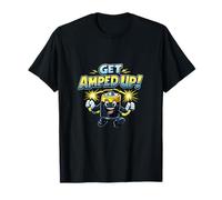Get Amped Up Electrician Power Humor Diseño de batería Camiseta