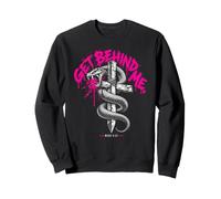 Get Behind Me Mark 8:33 Cita de Jesús Cruz de Serpiente Cristiana Sudadera
